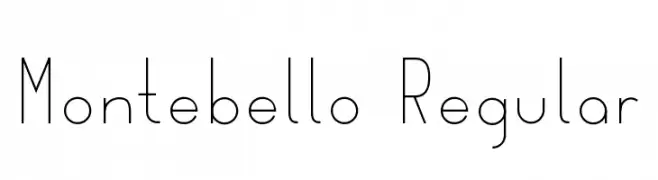Montebello Regular  Frei Schriftart Herunterladen