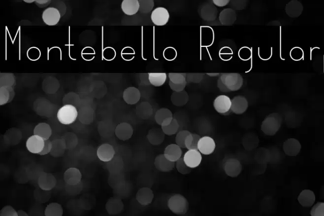 Montebello Regular Font examples