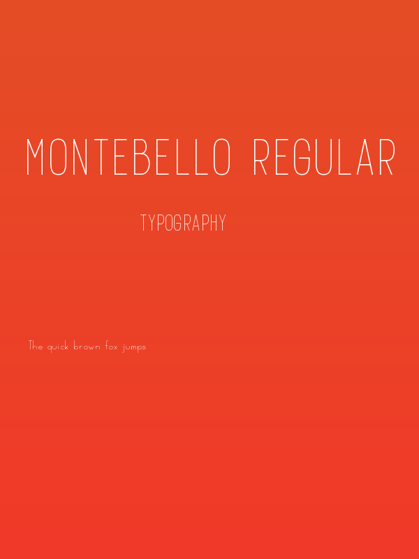 Montebello Regular Poster