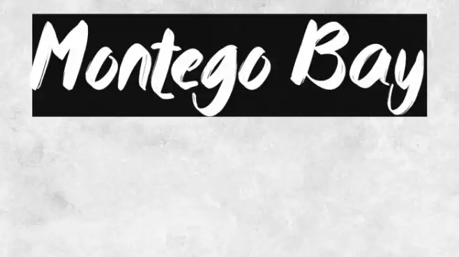 Montego Bay Font examples