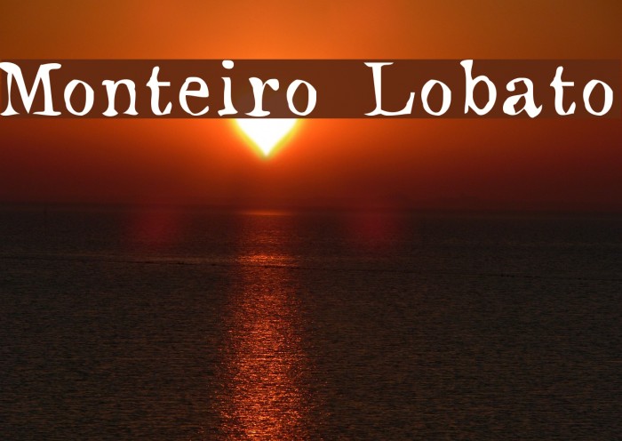 Monteiro Lobato Font examples