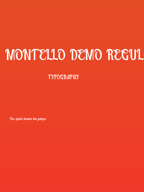 Montello DEMO Regular Poster