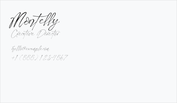 Montelly Business Card