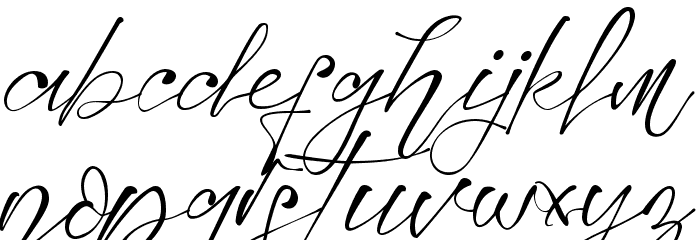 Montelly Font LOWERCASE