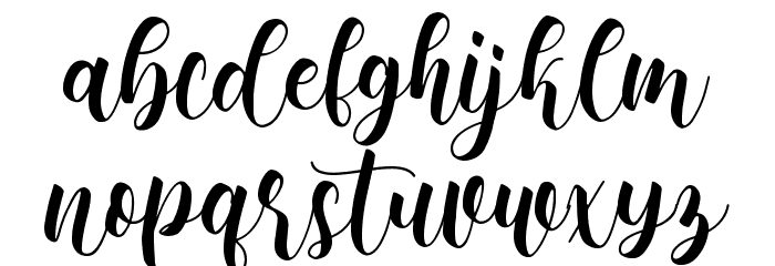 Montelova Font LOWERCASE