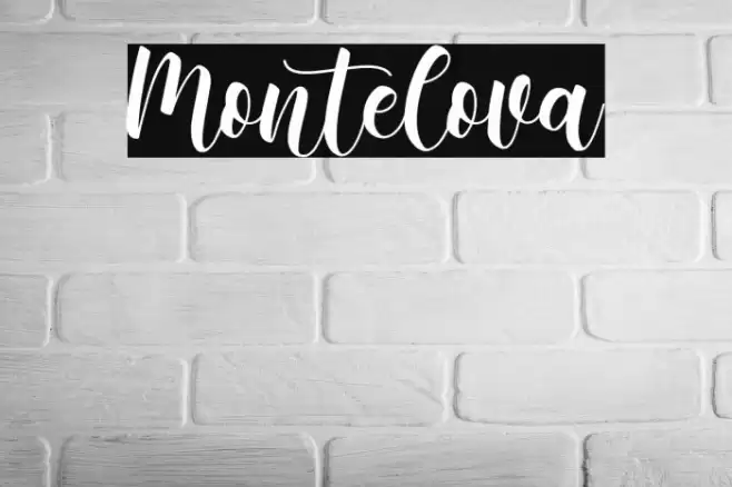 Montelova Font examples