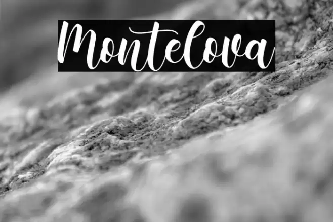 Montelova Font examples