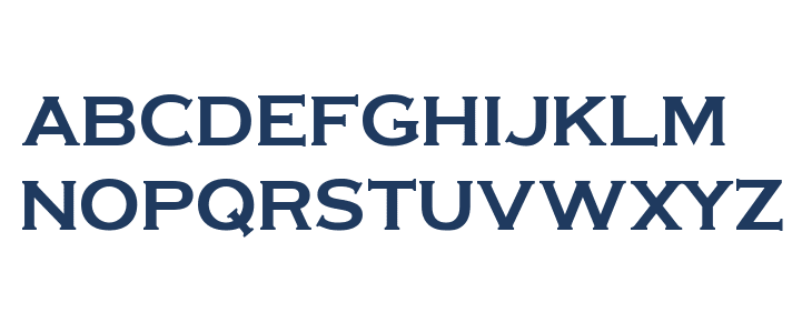 Montenegrin Gothic One Regular Uppercase
