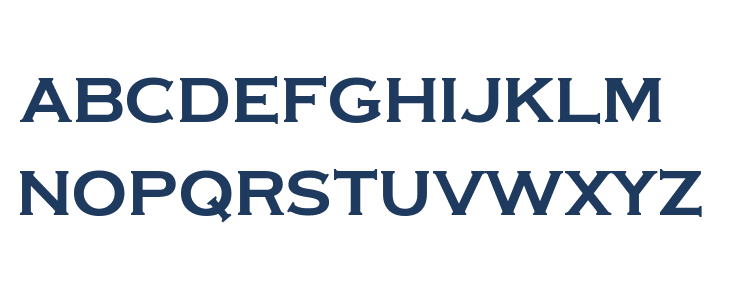 Montenegrin Gothic One Regular Lowercase