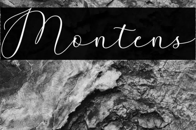 Montens Font examples