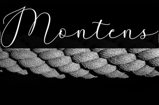 Montens Font examples