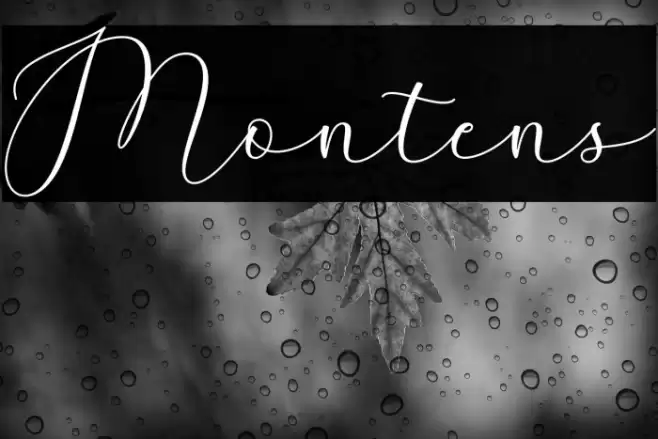 Montens Font examples