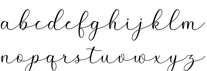Montens Font LOWERCASE