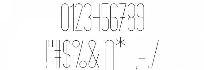 Montepetrum Thin Font OTHER CHARS