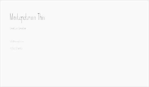 Montepetrum Thin Business Card