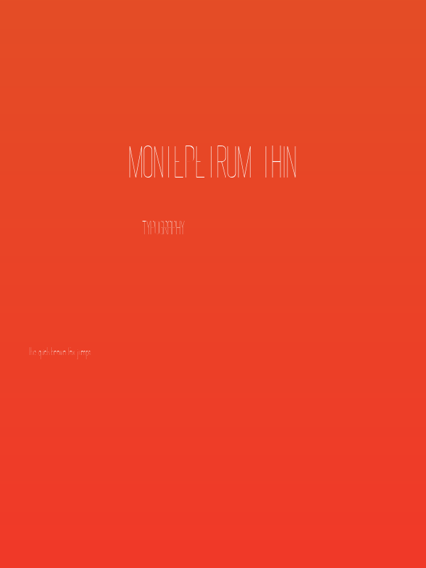 Montepetrum Thin Poster