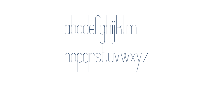 Montepetrum Thin Lowercase
