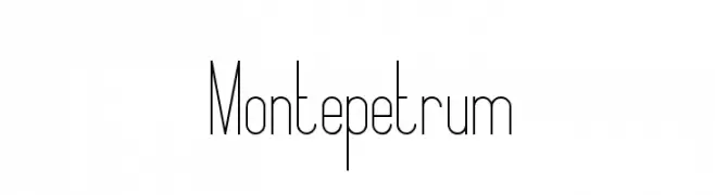 Montepetrum  Frei Schriftart Herunterladen