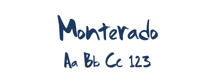 Monterado Font Preview