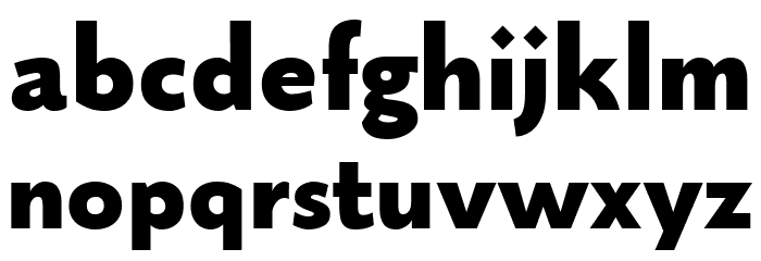Monterchi Sans Trial Extrabold Font LOWERCASE