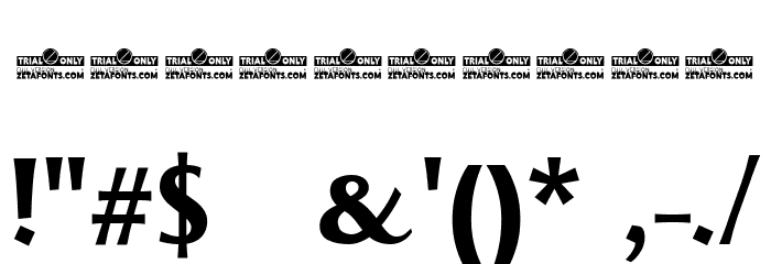 Monterchi Serif Trial Extrabold Font OTHER CHARS