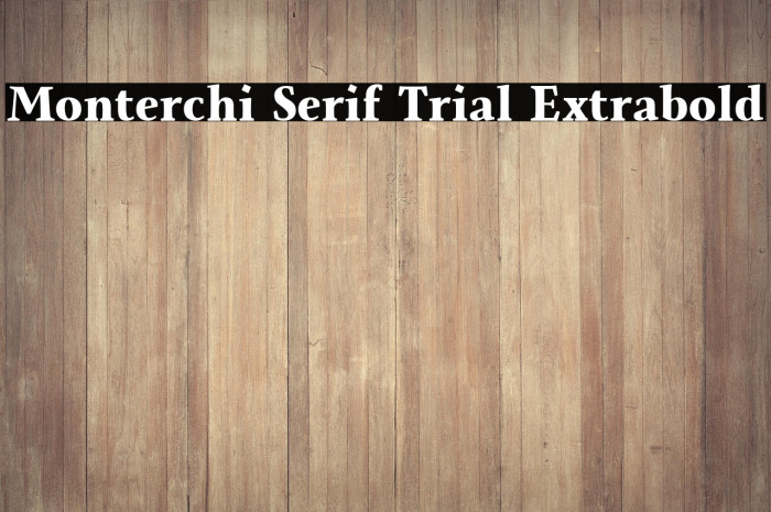 Monterchi Serif Trial Extrabold Example 3