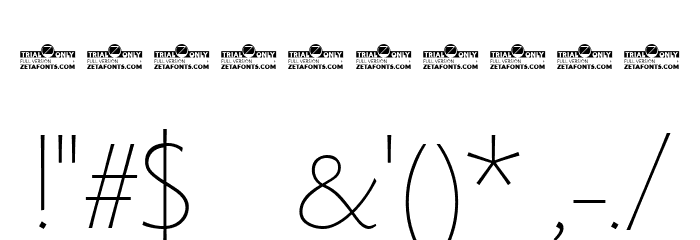 Monterchi Serif Trial Thin Font OTHER CHARS