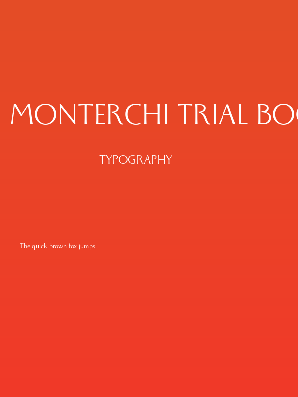 Monterchi Trial Book Poster
