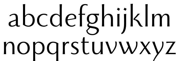 Monterchi Trial Book Font LOWERCASE