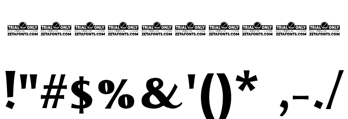 Monterchi Trial Extrabold Font OTHER CHARS