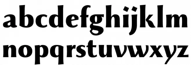 Monterchi Trial Extrabold Schriftart Kleinbuchstaben