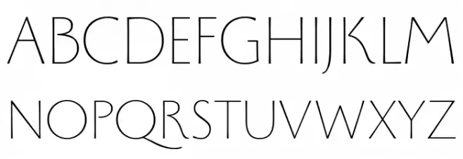 Monterchi Trial Thin フォント 大文字