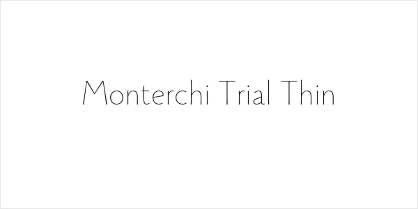 Monterchi Trial Thin Logo