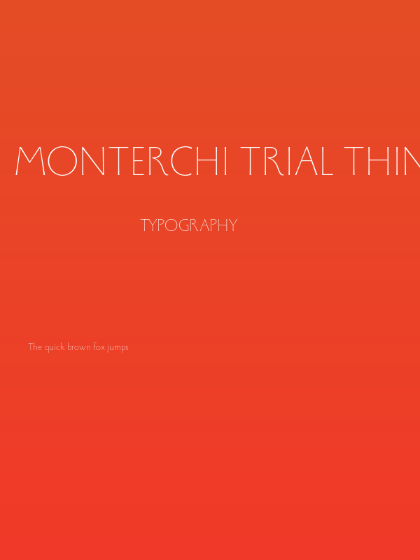 Monterchi Trial Thin Poster