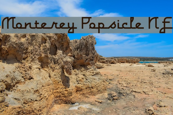 Monterey Popsicle NF Font examples