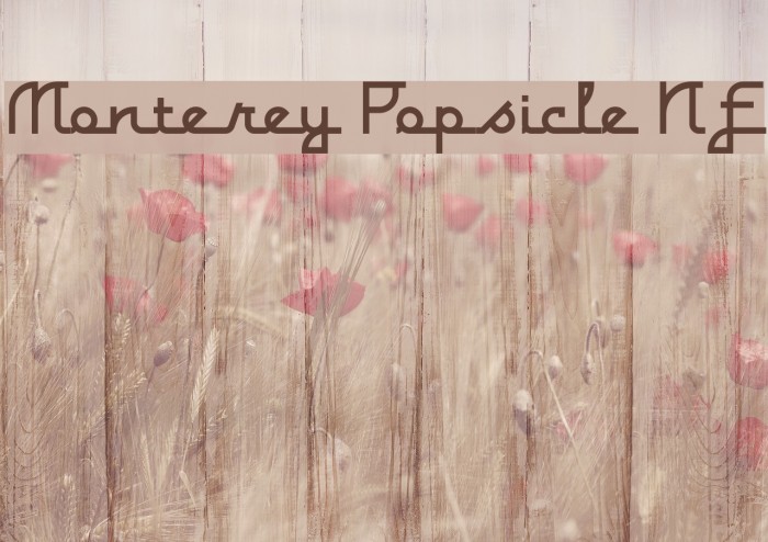 Monterey Popsicle NF Font examples