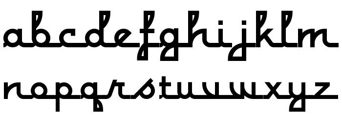 Monterey Popsicle NF Font LOWERCASE