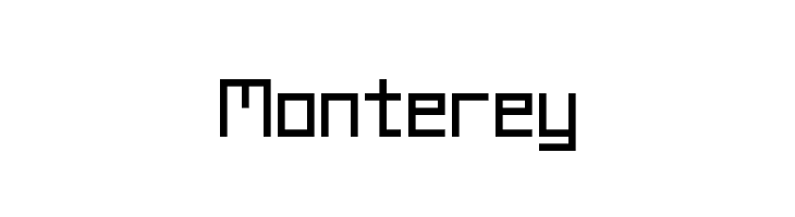 Monterey  フリーフォントのダウンロード