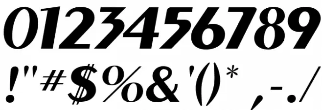MontereyFLF-BoldItalic Font OTHER CHARS