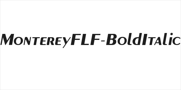MontereyFLF-BoldItalic Logo