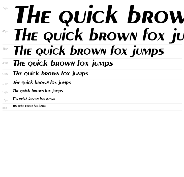 MontereyFLF-BoldItalic Waterfall