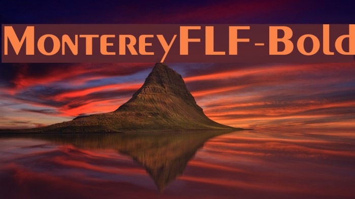 MontereyFLF-Bold Font examples