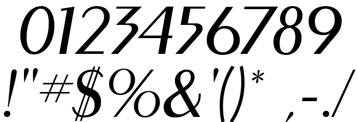 MontereyFLF-Italic Font OTHER CHARS