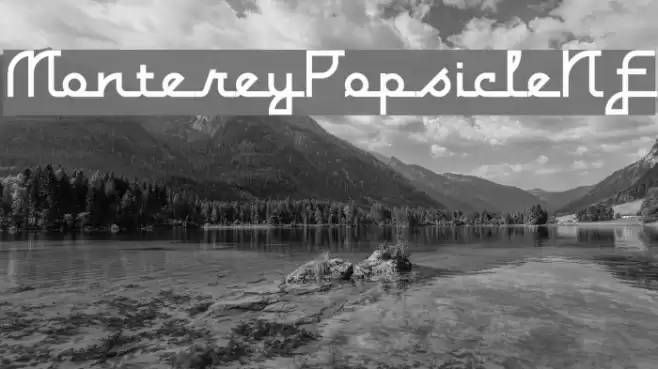 MontereyPopsicleNF Font examples