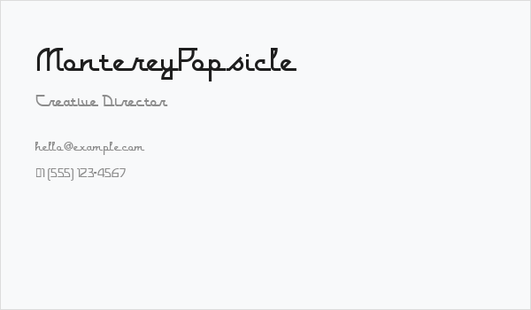 MontereyPopsicle Business Card