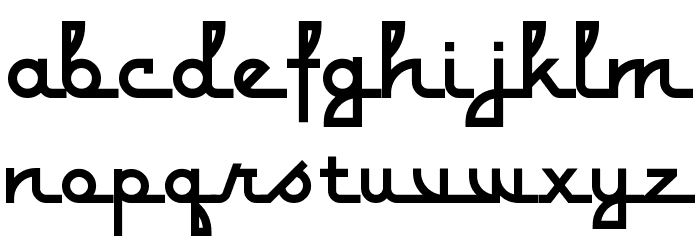 MontereyPopsicle Font LOWERCASE