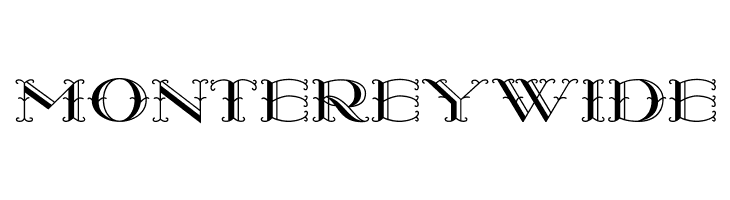 MontereyWide  フリーフォントのダウンロード