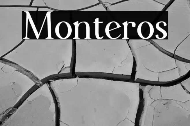 Monteros Font examples