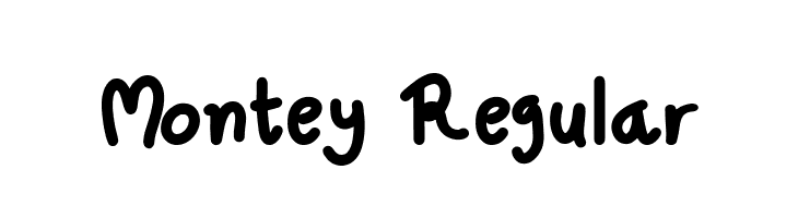 Montey Regular  नि: शुल्क फ़ॉन्ट्स डाउनलोड