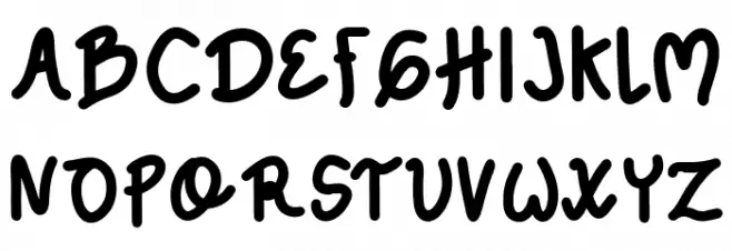 Montey Regular Schriftart Groß
